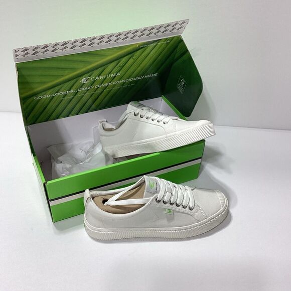 Cariuma OCA Low Off White Canvas Sneaker NIB 9.5 Women 8 Men - Picture 3 of 9